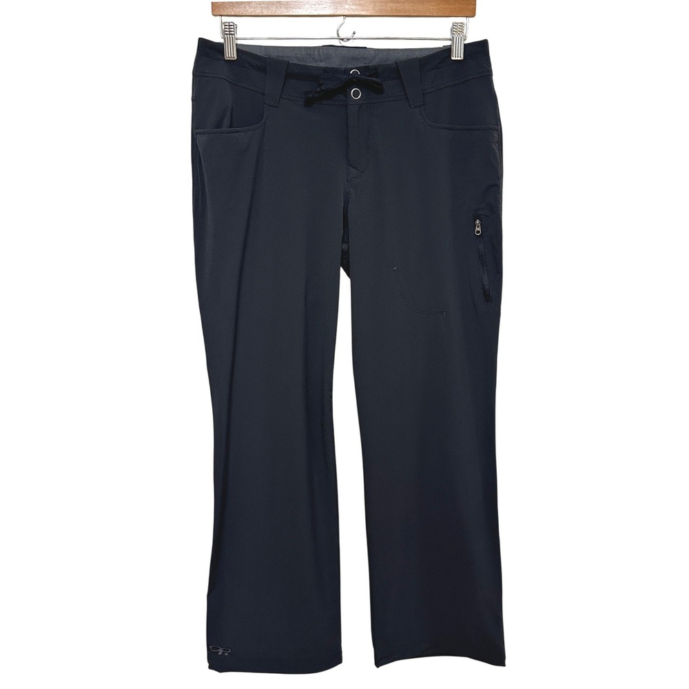 Outdoor Research Ferrosi Pants Womens 8 Black Softshell Hiking Trekking 95525